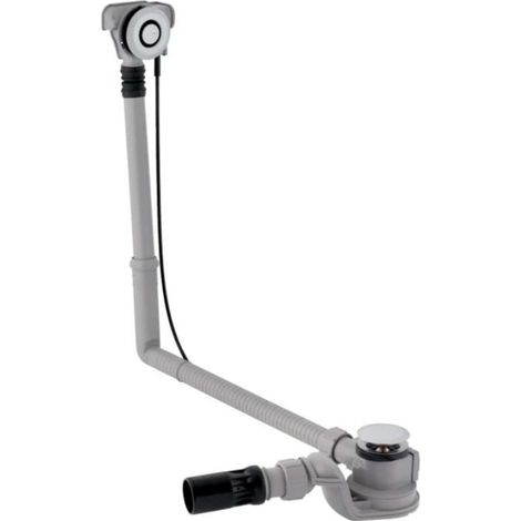 Geberit Accessori - Sistema di scarico e troppopieno per vasca da bagno, comando PushControl, lunghezza 500 mm, cromo 150.751.21.6
