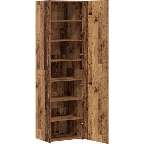 Buffet,Bahut,Haut Armoire Bois ancien 50 x 42,5 x 185 cm Bois d'ingénierie CFW88121 (1/5)