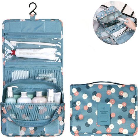 Sac De Rangement Suspendu - Organisateur De Toilettage Cosmétique Grand Volume Avec Crochet Robuste - 1 Pièce (1/5)