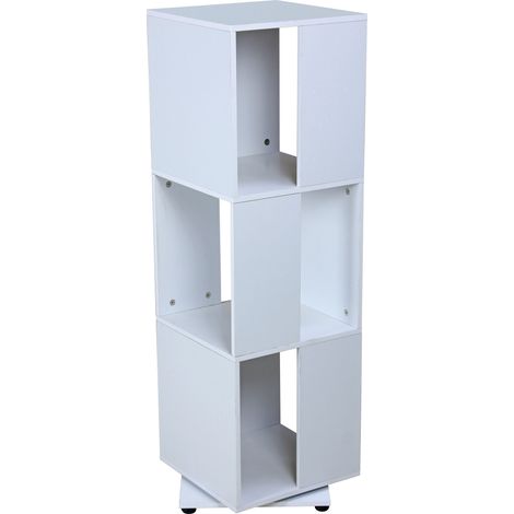 Libreria Modulare 34x34x108 cm in Pannello Truciolare Bianco (1/3)
