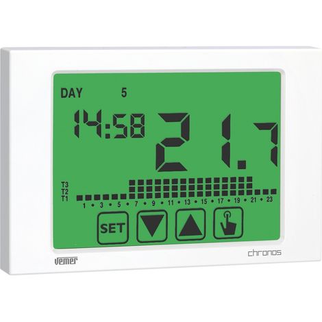 Termostato Cronotermostato Chronos 230 con pantalla táctil (1/2)