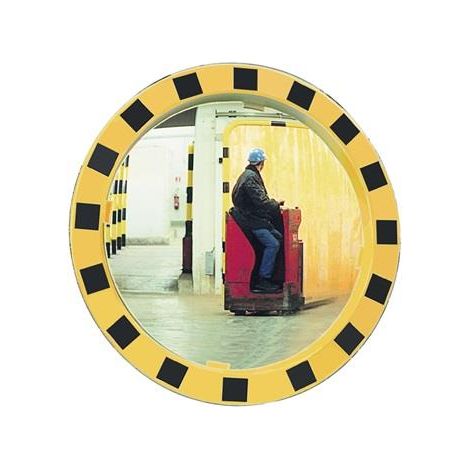 SPL  Espejo  de seguridad/tráfico  D.600  mm  plástico,  amarillo/negro  -  586 (1/2)