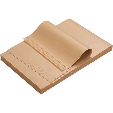 100 Blatt lebensmittelechtes, saugfähiges Einwegpapier, ideal zum Trennen von frittierten und gebackenen Speisen. (1/5)