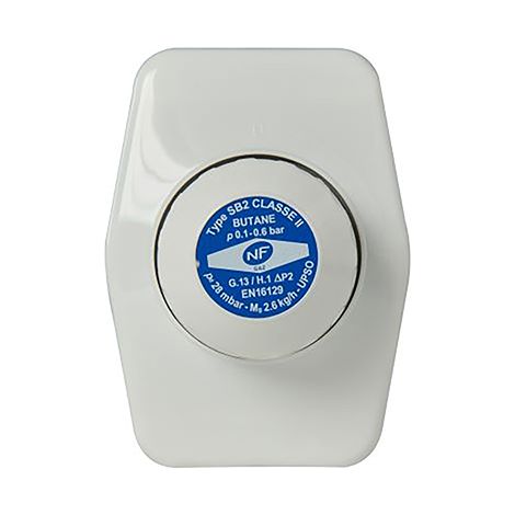Dipra – Détendeur gaz butane 2,6 kg/h – Pression de sortie 28 mbar – Certifié NF – Filetage M 20/150