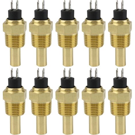 10X pour Capteur de Température D'Eau de Moteur Capteur de Température D' 1/2NPT 21Mm Filetage pour Groupe ÉlectrogèNe (1/5)