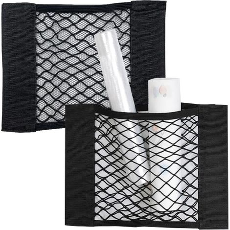 Stück Netz-Aufbewahrungsnetztaschen, elastisches Rücksitz-Aufbewahrungsnetz, Gepäck-Autositz-Organizer, für LKW, Auto, SUV (16,5  23 cm)