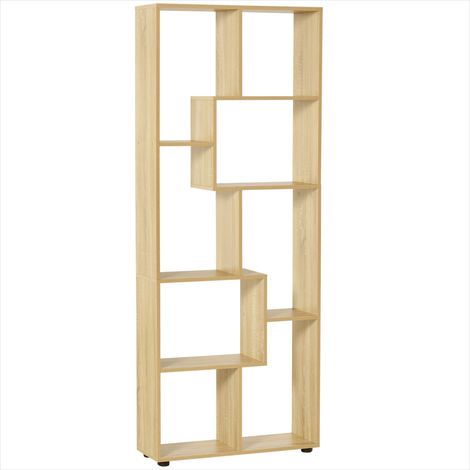 Bibliothèque originale en zigzag 70 x 24 x 178 cm bois (1/5)