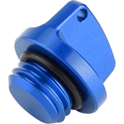 Tapón de llenado de aceite de aluminio mecanizado por CNC para motores de competición Honda CBR 250RR, 600RR, 1000RR, CR, CRF 125R, 150R, 250R y 450R. Compatible con Yamaha, Suzuki y Kawasaki. (1/5)