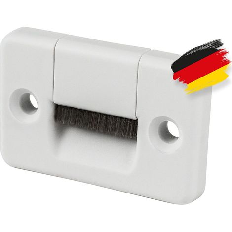 BAUHELD® Guida per cintura per tapparelle a parete, 5 pezzi, prodotto in Germania, adatto per tapparelle da 23 mm [rettangolare] – due pezzi con distanza tra i fori 40 mm – bianco (1/4)