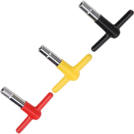 Jeu de 3 clés en T pour batterie avec housse de protection en silicone, accessoires pour instruments de musique (1/5)