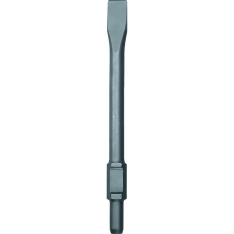 Burin plat, tige hexagonale, 410 x 40 mm