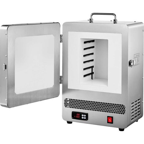VEVOR Forno di Fusione Elettrico, 1650 W Forno Elettrico Digitale con Temperatura Massima 1200 ℃, per Fusione a Cera Persa, Argilla Fai da Te, Ricottura dei Metalli, Cottura della Ceramica