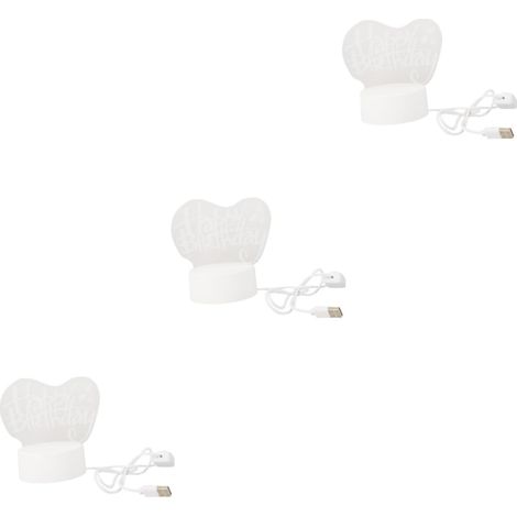 3 Pièces Veilleuse USB pour Décoration Noël et Anniversaire (1/5)