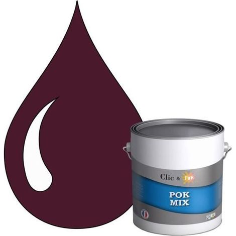 Peinture d'Accroche et Finition 2 en 1 - POK - POK MIX Violet - Acrylique Satinée - 3L - RAL 4007 (1/4)