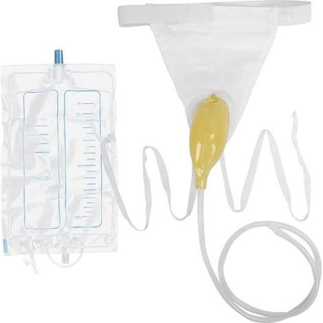 Tube urinoir 1000 ml Cathéter externe urinoir portable Cathéter masculin Sac de collecte pour homme Sac de collecte pour urinoir (1/5)