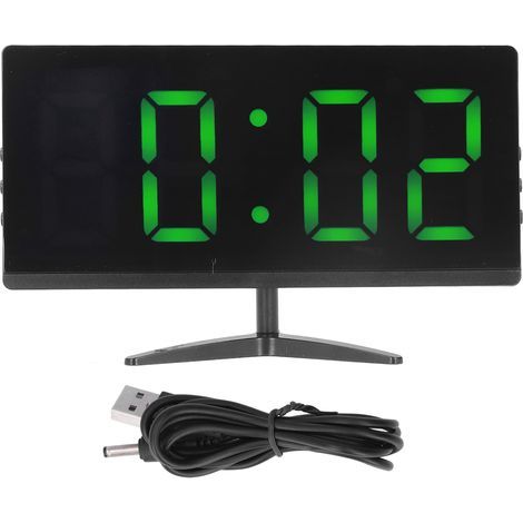 LED-Digitalwecker mit Lichtfunktion, speziellem Spiegeldesign, intelligentem USB-Netzteil (1/5)