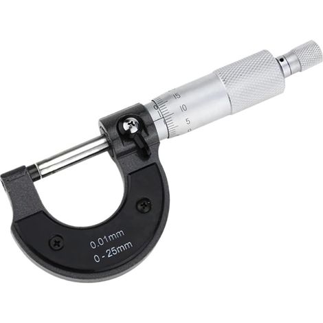 Micromètre Micromètre extérieur Outil de mesure du diamètre intérieur Jauge en carbure cémenté Pied à coulisse métrique Jauge de diamètre intérieur Outils de mesure(0-25mm Outside) (1/5)