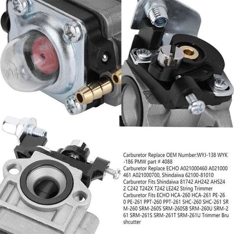 Vergaser-Reparatursatz, Freischneidervergaser, Rasenmähervergaser-Ersatzteile, 4-in-1-Multifunktion, passend für TU26, TL26, 32F, 34F, 36F, WYK-186, WYK-93-1 (26 cm³, 33 cm³) (1/3)