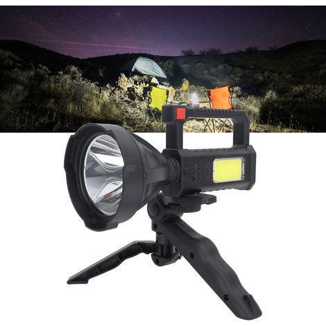 Lampe de camping portable à faisceau puissant longue portée, étanche et rechargeable, projecteur longue portée (1/5)