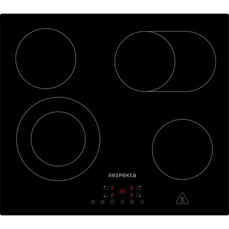 Respekta Table de cuisson vitrocéramique KM5500 60 cm encastrable autarcique Touch Timer (1/4)