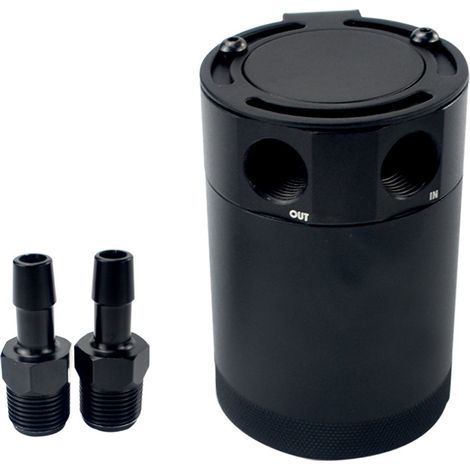 Car modification: oil vent can, two-hole exhaust gas and waste oil recovery can, high dual-flow exhaust pipe oil vent can. (1/4)