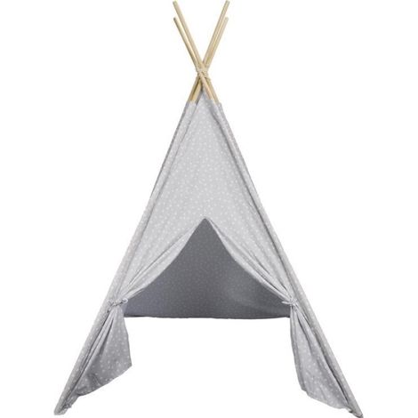 Tipi Enfant Déco "Rêves" 160cm Gris (1/5)