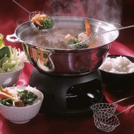 Passoire À Fondue - Acier Inoxydable - Pour Viande Légumes Poisson - 4 Pièces (1/4)