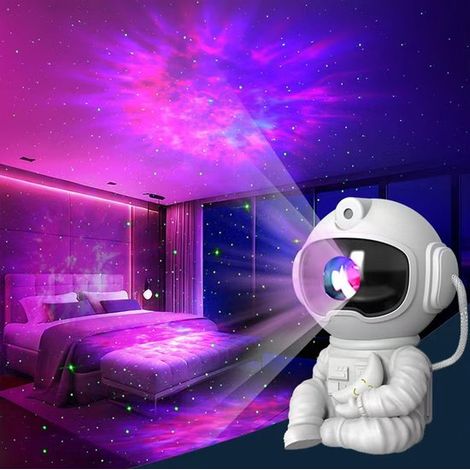 Lampada proiettore cielo stellato con design astronauta, lampada proiettore cielo stellato Bluetooth, luce notturna stellata, lampada da comodino, USB (1/5)