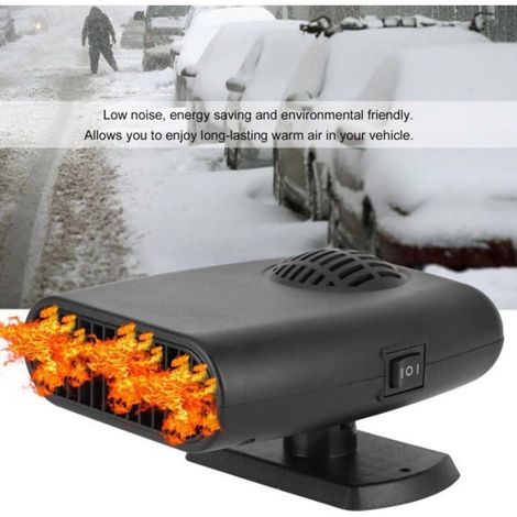 Chauffage Voiture - 24 V - 150 W - Dégivrage Pare-Brise - Désembuage - Manuel - Portable - 1 Pièce (1/4)