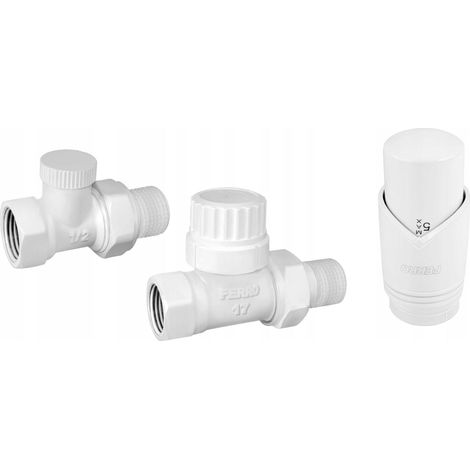 Conjunto termostático decorativo blanco preciso y duradero sin marca