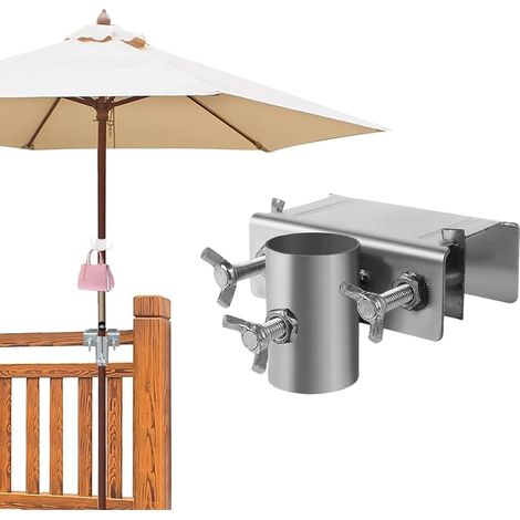 Masthalterung Generico Réglable, Portable Fixation Triangle & U Pour Terrasse, Jardin, Camping, Pêche et Piscine(Classique) (1/5)