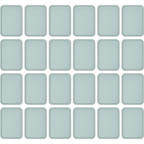 Bandejas para servir, material plástico PP, dimensiones 36 x 27 cm, diseño antideslizante, color azul, 24 unidades. (1/5)