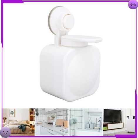 Distributeur de savon - Ventouse - Facile à installer - Forte aspiration - Gain de place (1/5)