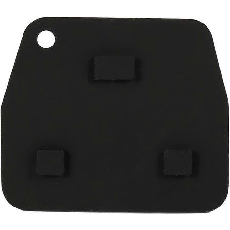Boîtier de télécommande à 3 boutons avec rembourrage en caoutchouc pour Toyota Avensis, Corolla et Lexus Rav4