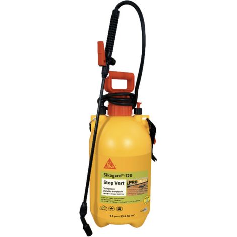 Traitement algicide et fongicide SIKA Stop vert - Pulvérisateur - Anti-traces vertes - 5L (1/5)