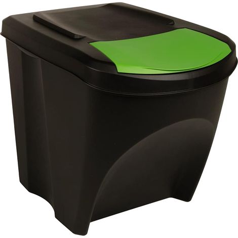 Maison Exclusive - Cestini per Rifiuti Impilabili 3 pz Antracite 75 L