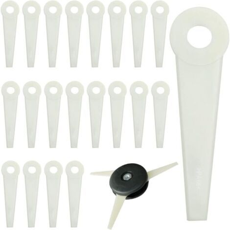 Lot de 20 lames de coupe-bordures en plastique pour tondeuse à gazon (1/4)