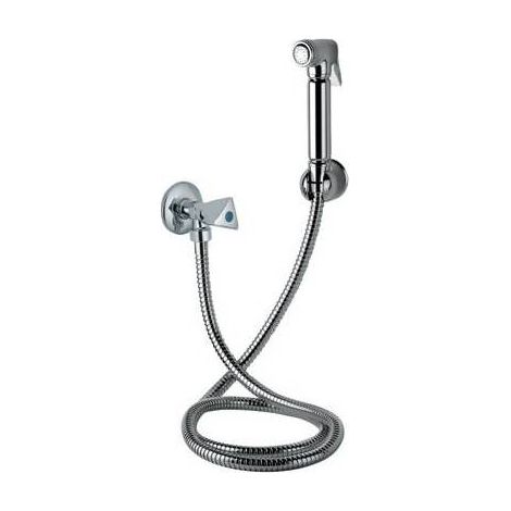SET DE DOUCHE BOUTON-POUSSOIR POIGNÉE 3 POINTES Dimensions : Chrome