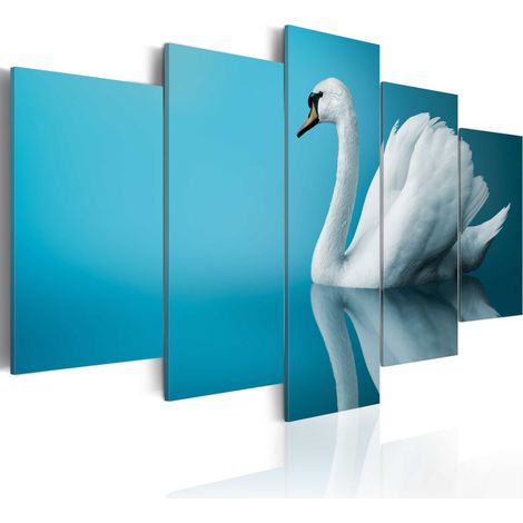 Quadro - Cigno in azzurro - 200x100 (1/4)