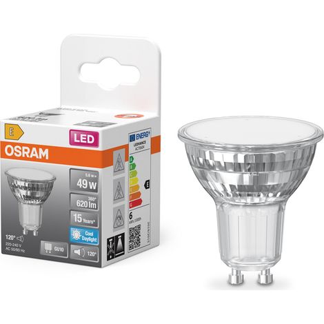 Spot LED PAR16 5,6 W 865, 6 500 K lumière du jour, GU10, 120 ° (1/5)