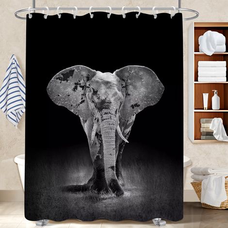 Rideau douche polyester 180x180 souple housse de baignoire pour cabine de douche (1/5)