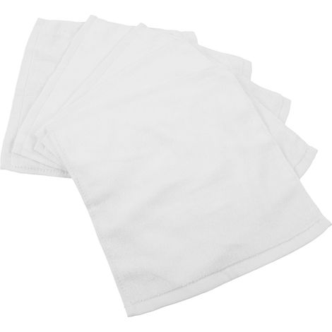 Lot de 5 gants de toilette coton doux, lavette visage absorbante, compresse chaude, lingettes beauté pour spa et salon, petite taille (1/5)