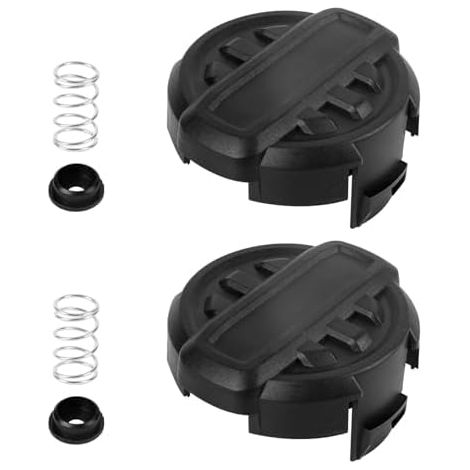 DWO1DT995 Ersatz-Freischneiderkopf, Abdeckungsfeder und Distanzstück für DCST920 DCST922 DCST970 DCST990D (2 Abdeckungen, 2 Federn, 2 Federdistanzstücke)