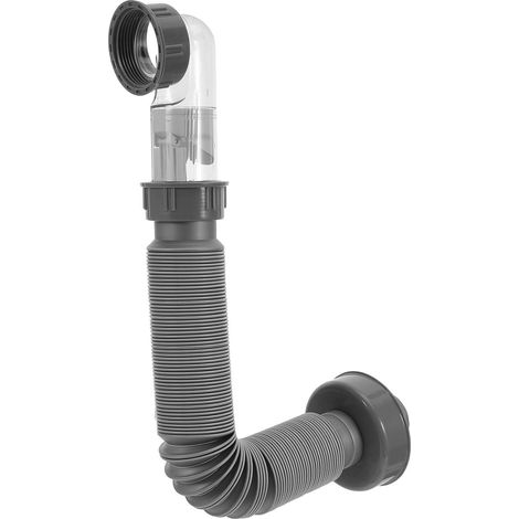 Bouchons Anti-odeurs pour Canalisations de Salle de Bain, Clapet Anti-Retour Coudé en Plastique, Structure à Sortie Latérale Horizontale, pour Évier Cuisine Évier (1/5)