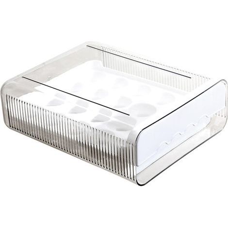 Eieraufbewahrungsbox mit 20 Fächern, Eierhalter für den Kühlschrank, Eierbehälter, Eierspender (1/5)