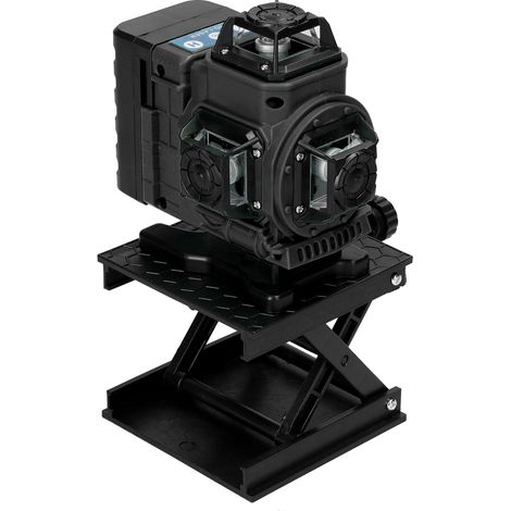 Mini-niveau laser vert d'extérieur en forme de locomotive, niveau de construction polyvalent 16 lignes, nivellement à 3 degrés, 2 piles, autonivelant, support pivotant (1/5)