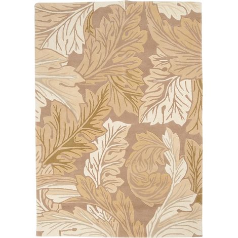 Tapis salon et chambre en laine 170x240 beige et crème fait main (1/4)