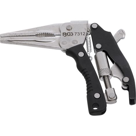 Pinza di bloccaggio becco lungo con maniglia a pistola 170 mm (1/4)