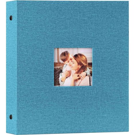 Album Photo 13x18 cm Mini Petit Format 200 Pochette, Lin Tissu Album pour Horizontal Paysage Photo 13X18cm (Sarcelle) (1/5)