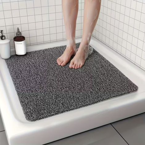 Tappetino antiscivolo per bagno, tappetino doccia con base in schiuma, tappetino impermeabile per pavimento, 2121 pollici, 2100-2500 g/㎡, spessore 0,4 pollici/1 cm, accessori per il bagno. (1/5)